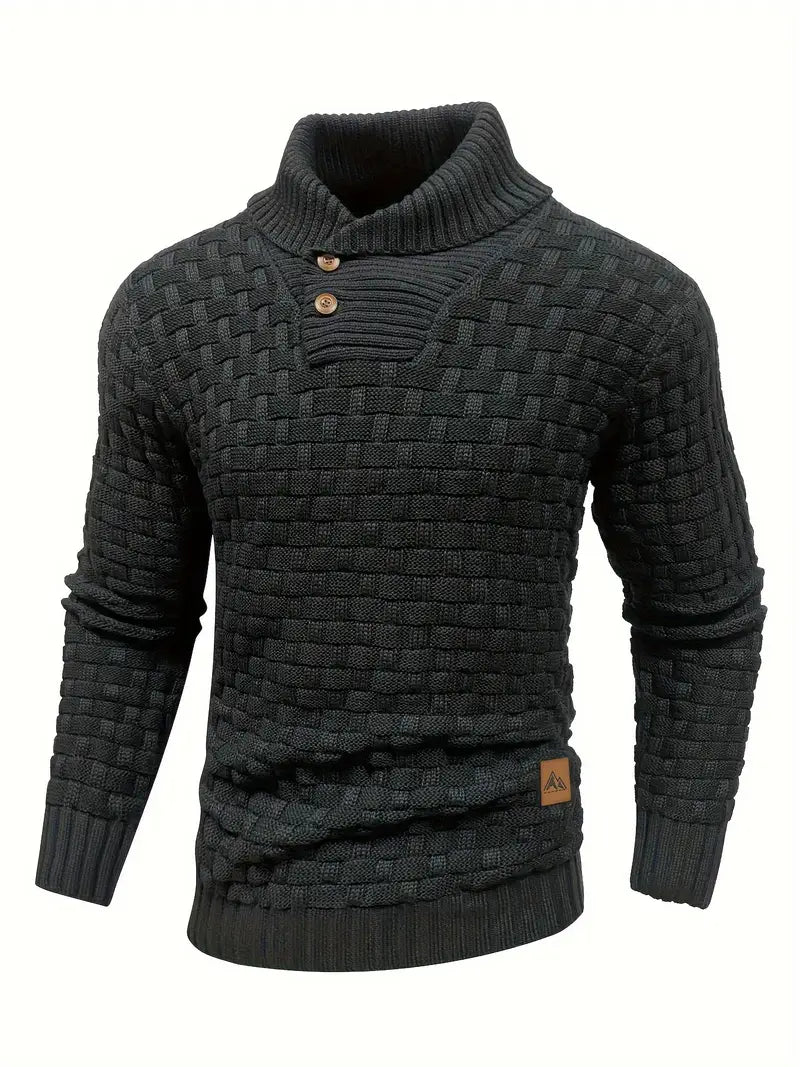 Jarren | Strickpullover im Slim Fit mit Kragen
