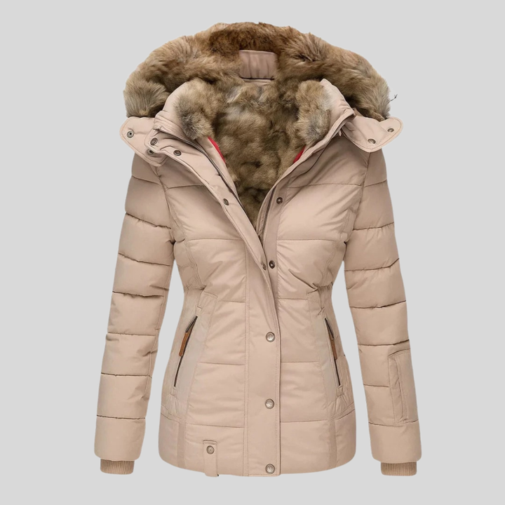Mabyla | Gesteppter Parka mit Kunstfell-Kapuze für Damen
