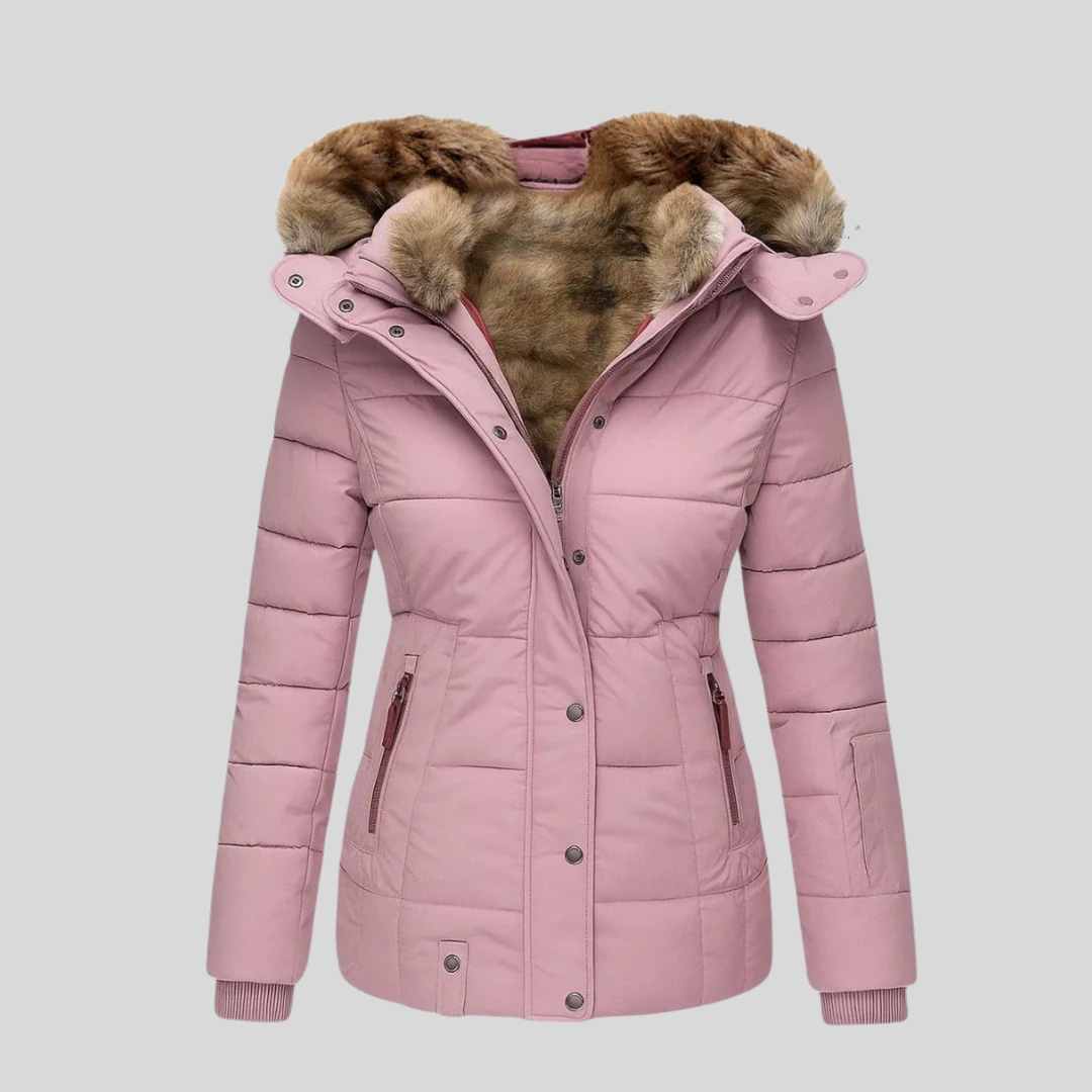 Mabyla | Gesteppter Parka mit Kunstfell-Kapuze für Damen