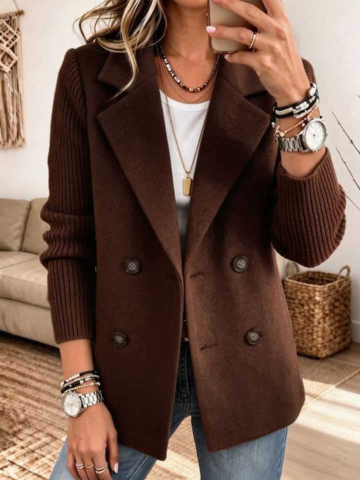 Mabyla | Eleganter Blazer mit Strickärmeln