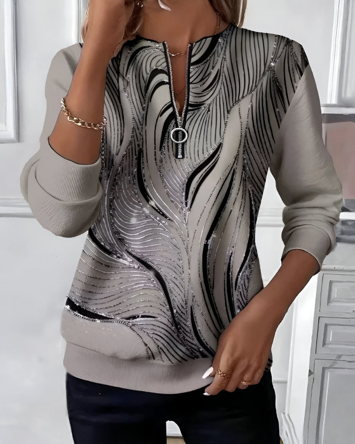 Mabyla | Moderner Pullover mit Muster