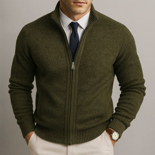 Japhet | Klassische Strickjacke mit Stehkragen