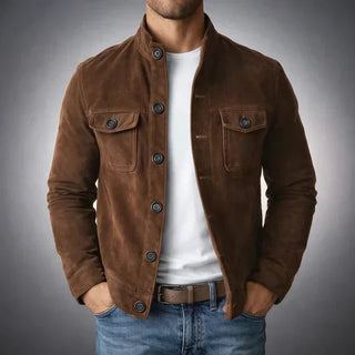 Knopflederjacke für Herren
