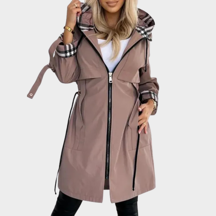 Mabyla | Eleganter Mantel mit Reißverschluss für Damen