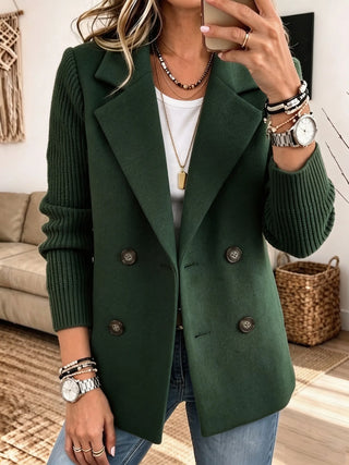Mabyla | Eleganter Blazer mit Strickärmeln
