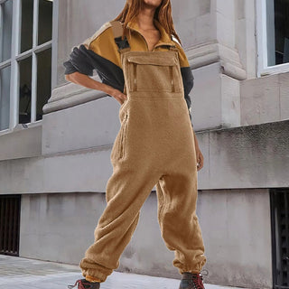 Lanamarie | Verstellbarer Cord-Fleece-Jumpsuit