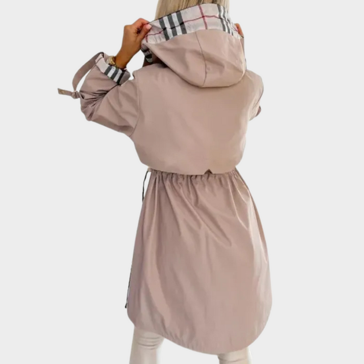 Mabyla | Eleganter Mantel mit Reißverschluss für Damen