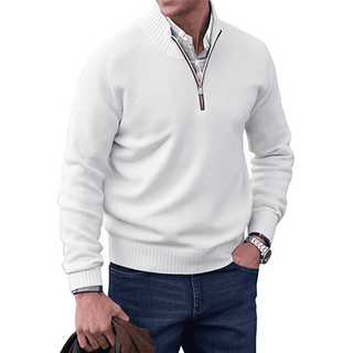 Tim | Hochkragen-Pullover mit Reißverschluss