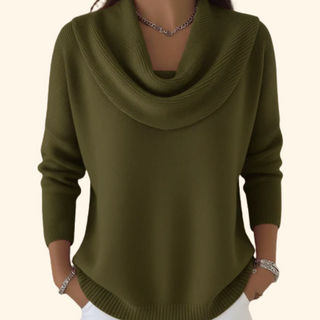 Felly | Strickpullover mit Drapiertem Ausschnitt
