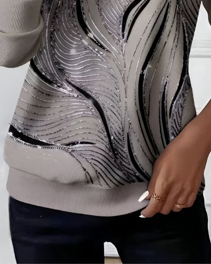 Mabyla | Moderner Pullover mit Muster