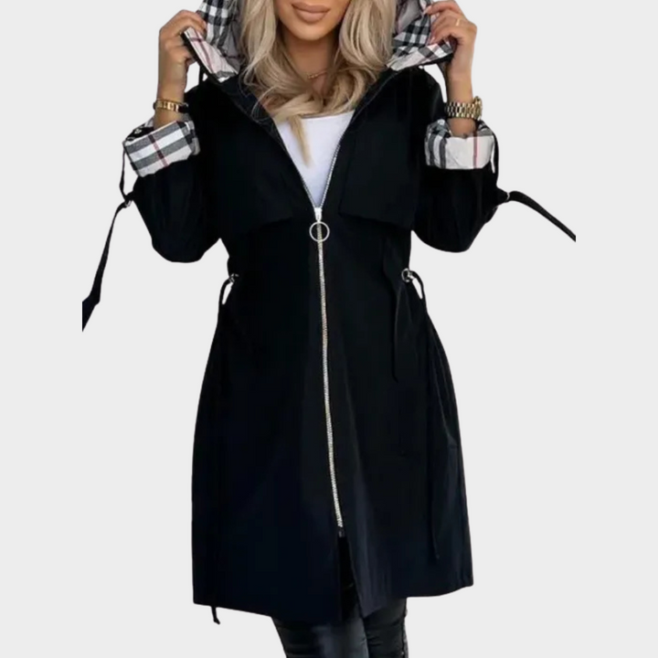 Mabyla | Eleganter Mantel mit Reißverschluss für Damen