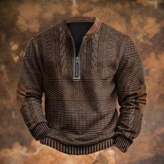Nathan | Stilvoller Halb-Zip Pullover