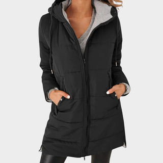 Mabyla | Lässige Puffer-Steppjacke mit Kapuze für Damen