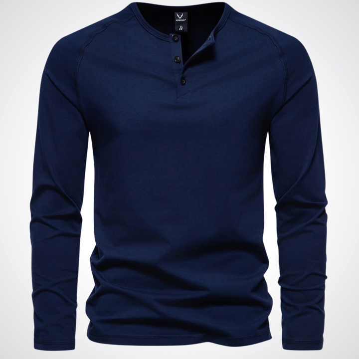 Joshua | Rundhals-Langarmshirt