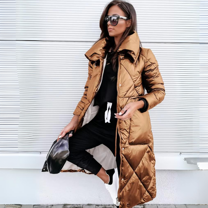 Althea | Lange Wattierte Baumwolljacke