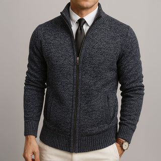 Japhet | Klassische Strickjacke mit Stehkragen