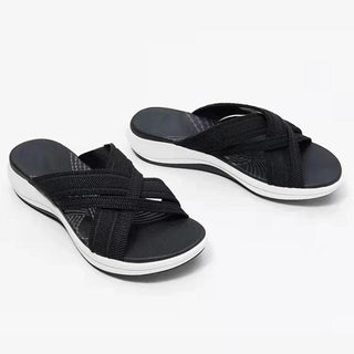 Aerynna™ | Orthopädische Komfort-Cross-Slide-Sandalen
