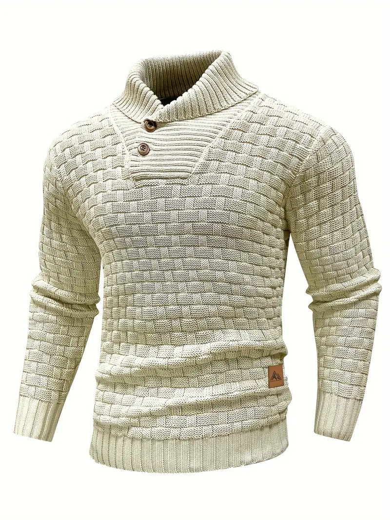 Jarren | Strickpullover im Slim Fit mit Kragen
