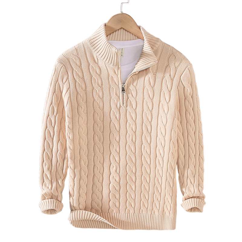 Larry | Strickpullover mit Reißverschluss