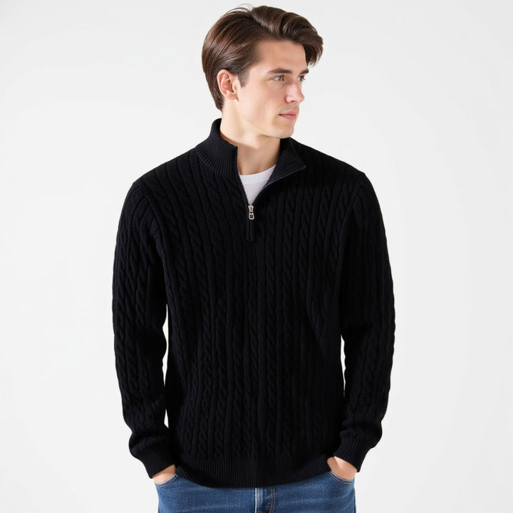 Larry | Strickpullover mit Reißverschluss