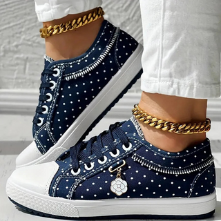 CARO | ELEGANTE DAMEN-SNEAKER MIT FLORALEN DETAILS