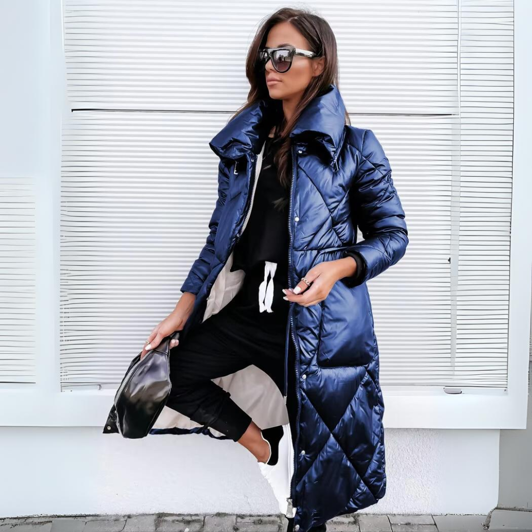Althea | Lange Wattierte Baumwolljacke