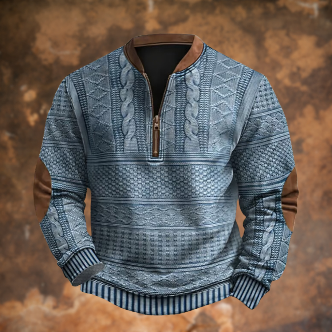 Nathan | Stilvoller Halb-Zip Pullover