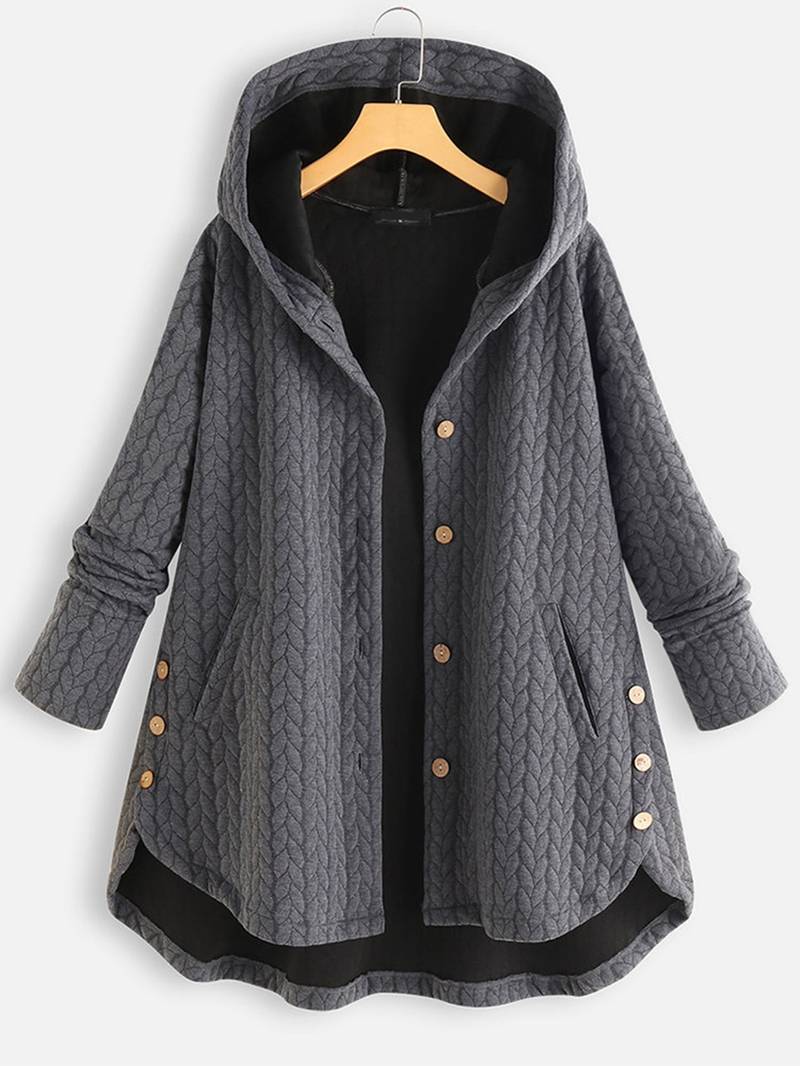 Ivana | Oversized-Mantel mit Kapuze