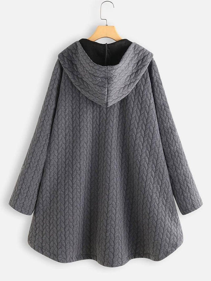 Ivana | Oversized-Mantel mit Kapuze
