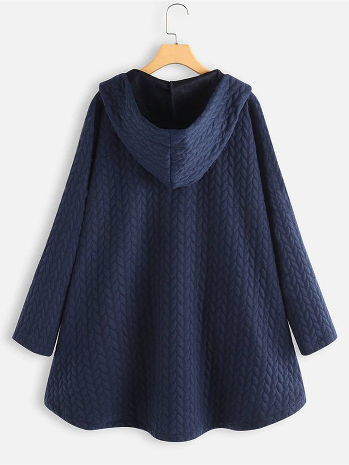Ivana | Oversized-Mantel mit Kapuze
