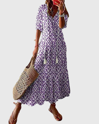 Amalia | Boho Vintage Sommer Maxikleid