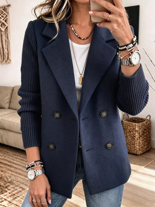 Mabyla | Eleganter Blazer mit Strickärmeln