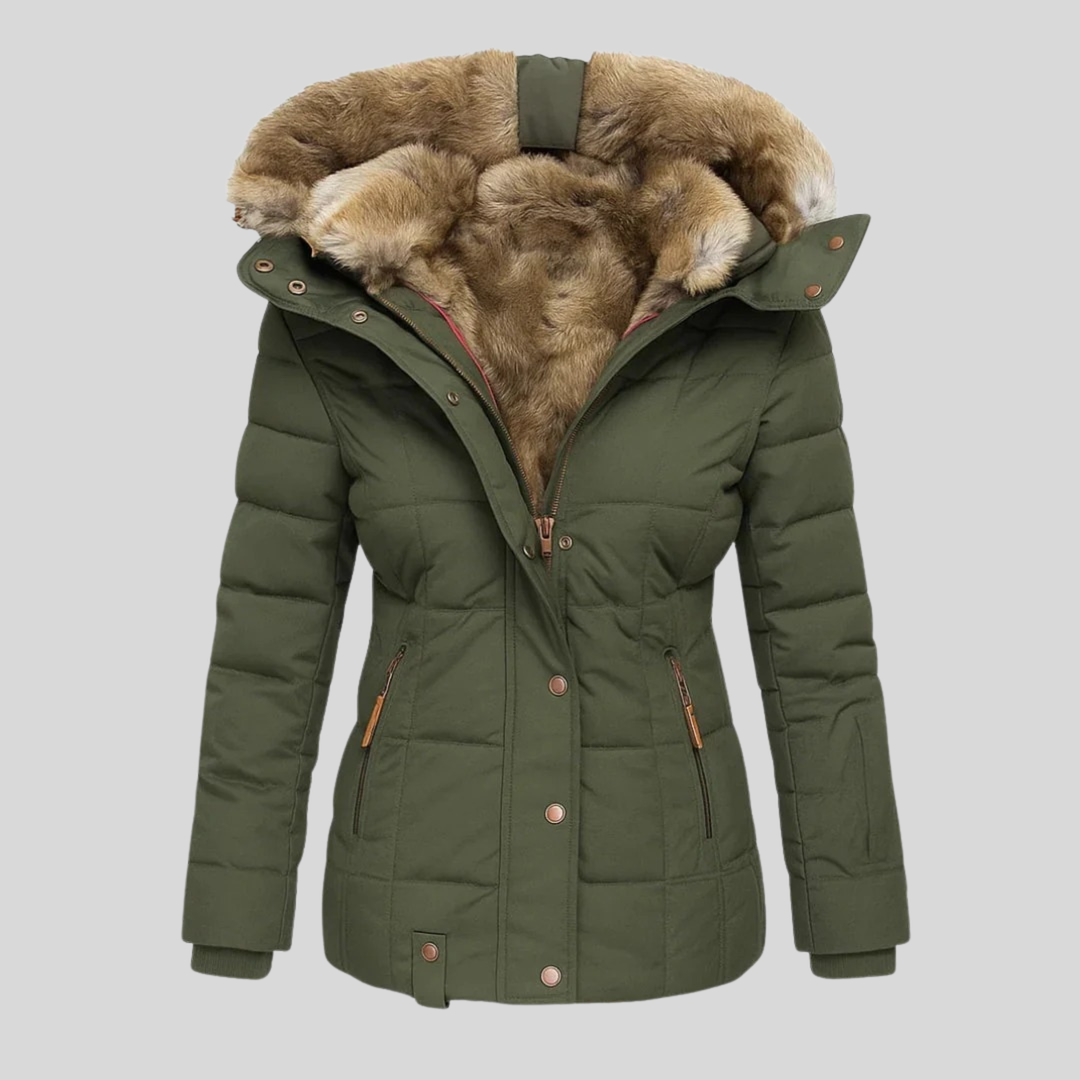 Mabyla | Gesteppter Parka mit Kunstfell-Kapuze für Damen