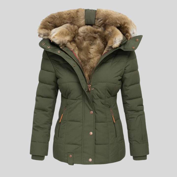 Mabyla | Gesteppter Parka mit Kunstfell-Kapuze für Damen
