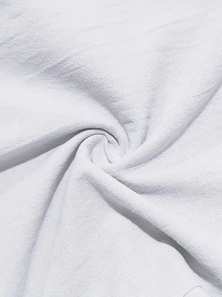 NICHOLS | WEITE LEINENHOSE MIT KORDEL