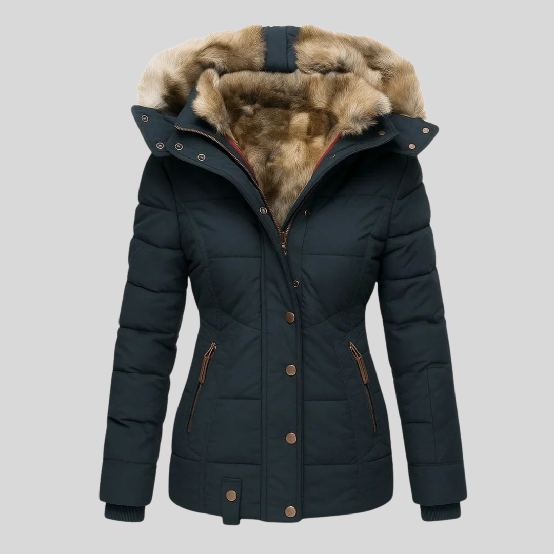 Mabyla | Gesteppter Parka mit Kunstfell-Kapuze für Damen