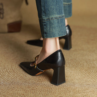 Marleon Leder Riemchen Pumps