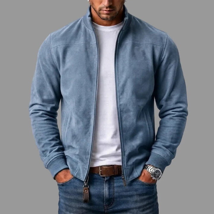 Mabyla | Bomberjacke aus Veloursleder-Imitat