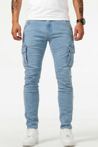 Elastische Cargo Jeans