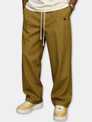 Mabyla | Relaxed-Fit-Hose für Herren – für Arbeit und Freizeit, mit Reißverschluss und elastischem Bund