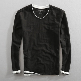 Bastian | Langarm V-Ausschnitt T-Shirt