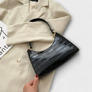 Olivia - Glänzende Lederhandtasche