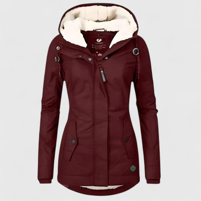 Mabyla | Wasserdichter Parka mit fleecegefütterter Kapuze für Damen