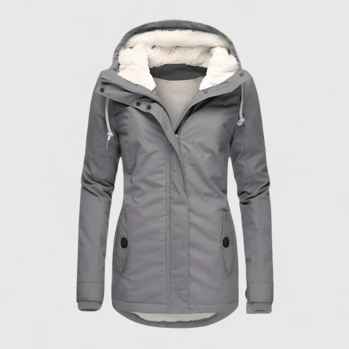 Mabyla | Wasserdichter Parka mit fleecegefütterter Kapuze für Damen