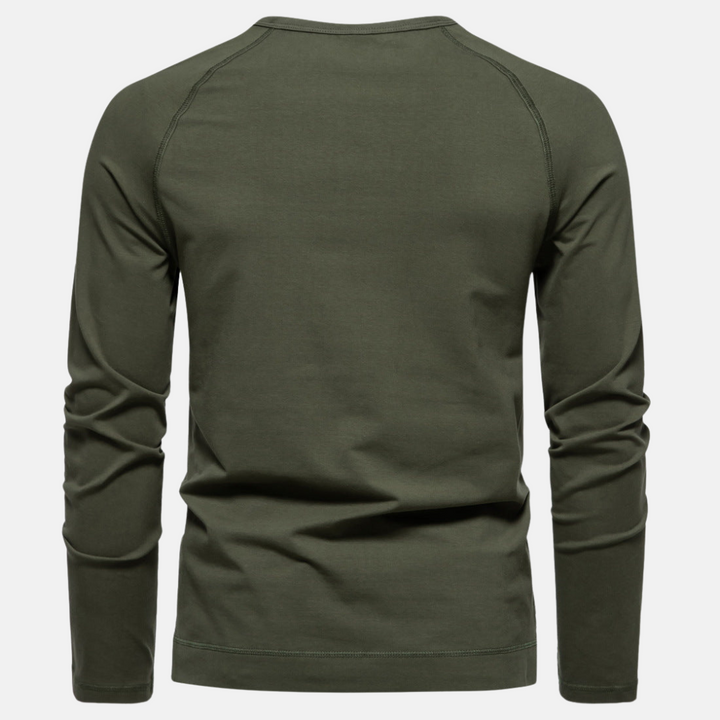 Joshua | Rundhals-Langarmshirt
