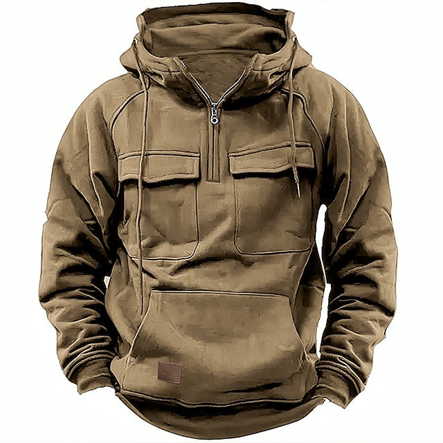 Francis | Kapuzenpullover mit Taschen und Reißverschluss
