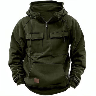 Francis | Kapuzenpullover mit Taschen und Reißverschluss