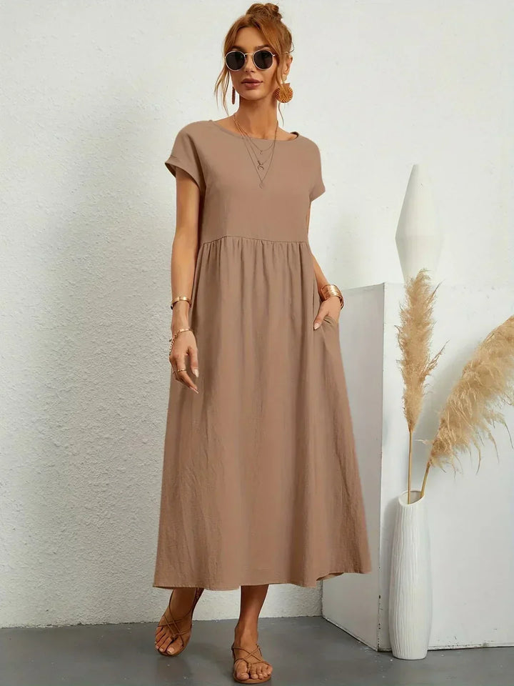 HEIKE | FLIESSENDES MIDIKLEID VON ZEITLOSER ELEGANZ