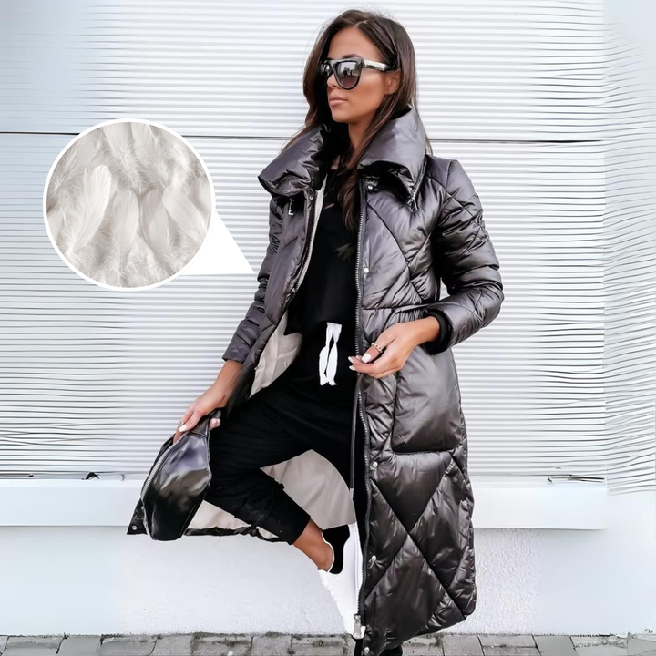 Althea | Lange Wattierte Baumwolljacke