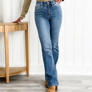 Roswitha | Hochgeschnittene Gerade Jeans